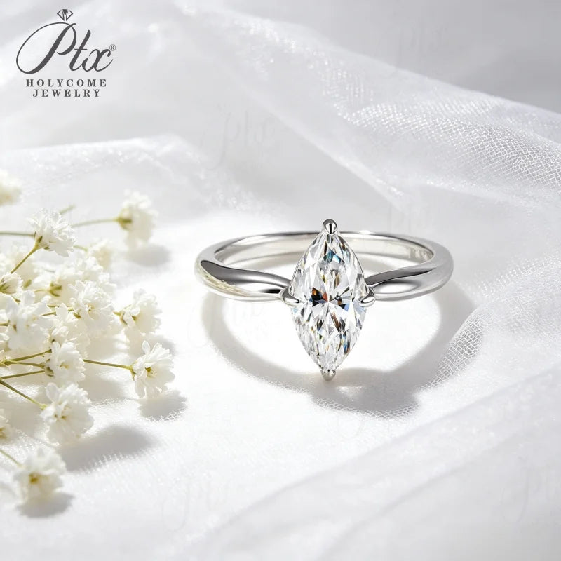 sale sterling silver moissanite promise ring
